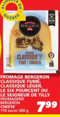 IGA Bergeron cheese offer
