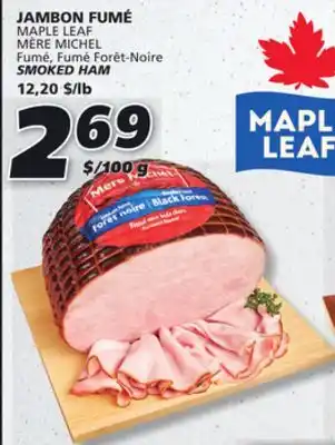 IGA Maple leaf smoked ham offer