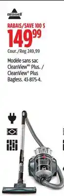 Canadian Tire Bissell cleanview plus bagless offer