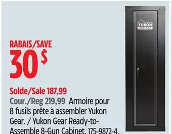 Canadian Tire Yukon gear ready-to- assemble 8-gun cabinet offer