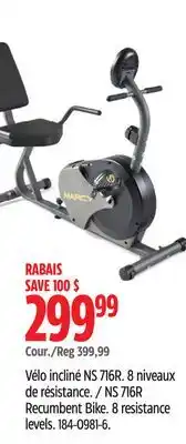 Canadian Tire Marcy ns 716r recumbent bike offer