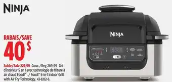 Canadian Tire Ninja foodi 5-in-1 indoor grill with air fry technology offer