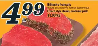 Marché Richelieu Biftecks français | french style steaks offer