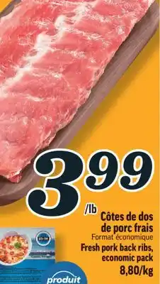 Marché Richelieu Côtes de dos de porc frais | fresh pork back ribs offer