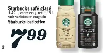 Marché Richelieu Starbucks café glacé | starbucks iced coffee offer