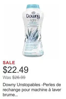 Costco Downy unstopables -perles de rechange pour machine à laver brume océanique, 963 g offer