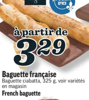 Marché Richelieu Baguette française | french baguette offer