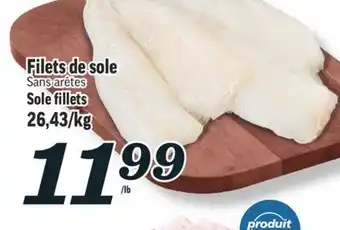 Marché Richelieu Filets de sole | sole fillets offer