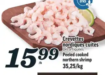 Marché Richelieu Crevettes nordiques cuites | peeled cooked northern shrimp offer