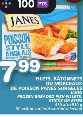 Marches Tradition Janes frozen breaded fish fillets, sticks or bites offer