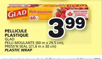 Marches Tradition Glad pelli moulante (60 m x 29,5 cm), press'n seal (21,6 m x 30 cm) plastic wrap offer