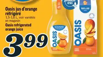 Marché Richelieu Oasis jus d'orange réfrigéré | oasis refrigerated orange juice offer