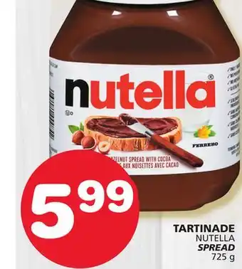 Marches Tradition Nutella spread offer