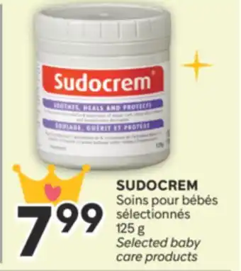 Brunet Sudocrem soins pour bébés sélectionnés offer