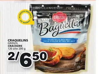 Marches Tradition Grissol crackers offer