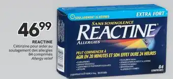 Brunet Reactine cétirizine pour aider au soulagement des allergies offer