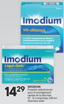 Brunet Imodium produits sélectionnés pour le soulagement rapide de la diarrhée offer