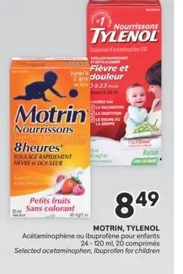Brunet Motrin, tylenol acétaminophène ou ibuprofène pour enfants offer