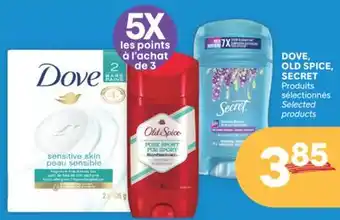 Brunet Dove, old spice, secret produits sélectionnés offer