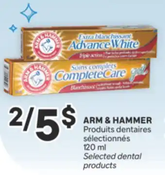 Brunet Arm & hammer produits dentaire sélectionnés offer