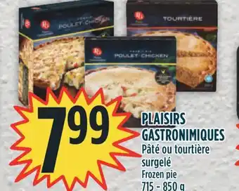 Marché Adonis Plaisirs gastronimiques pâté ou tourtière surgelé offer
