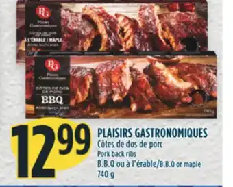 Marché Adonis Plaisirs gastronomiques côtes de dos de porc offer