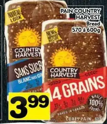 Supermarché PA Pain country harvest bread offer