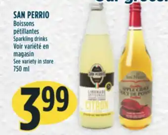 Marché Adonis San perrio boissons pétillantes offer