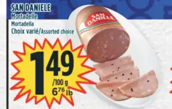 Marché Adonis San daniele mortadelle offer