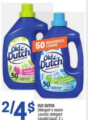 Uniprix Old dutch détergent à lessive laundry detergent liquide/liquid offer