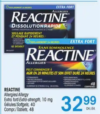 Uniprix Reactine allergies/allergy offer