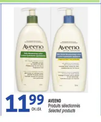 Uniprix Aveeno produits sélectionnés/selected products offer