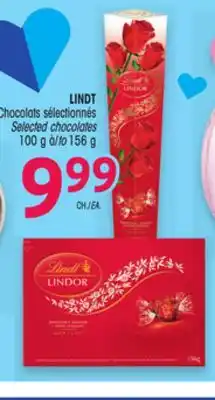 Uniprix Lindt chocolats sélectionnés/ selected chocolates offer