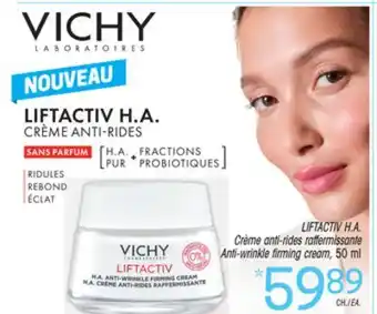 Uniprix Vichy liftactiv h.a. crème anti-rides raffermissante/anti-wrinkle firming cream offer