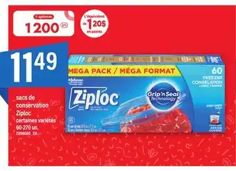 Maxi Sacs de conservation ziploc offer