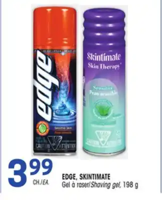 Uniprix Edge, skintimate gel à raser/shaving gel offer