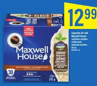 Maxi Capsules de café maxwell house offer