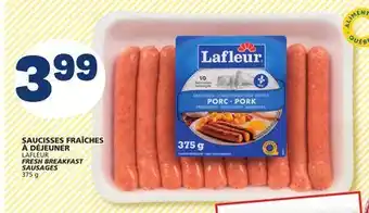 Marché Bonichoix Lafleur fresh breakfast sausages offer