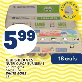 Marché Bonichoix Nutri or burnbrae white eggs offer