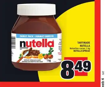 Super C Tartinade nutella | nutella spread offer
