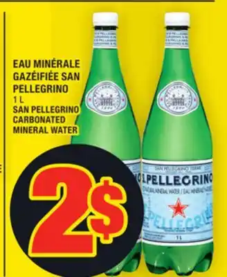 Super C Eau minérale gazéifiée san pellegrino | san pellegrino carbonated mineral water offer