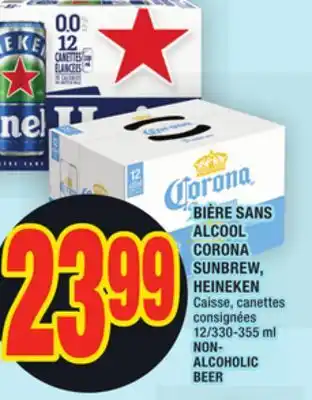 Super C Bière sans alcool corona sunbrew, heineken | non- alcoholic beer offer