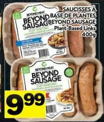 Supermarché PA Saucisses à base de plants beyond sausage offer