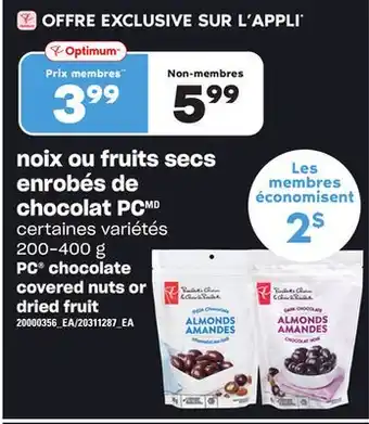 Provigo Noix ou fruits secs enrobés de chocolat pc, 200-400 g offer
