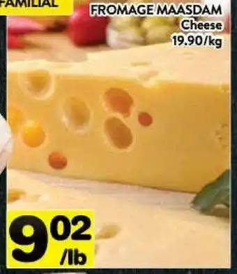 Supermarché PA Fromage maasdam offer