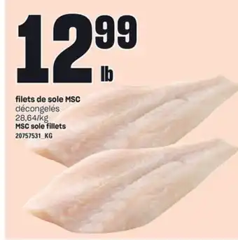 Provigo Filets de sole msc offer