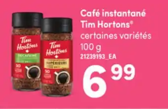Provigo Café instantané tim hortons , 100 g offer