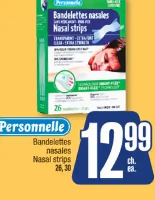 Jean Coutu Personnelle nasal strips offer