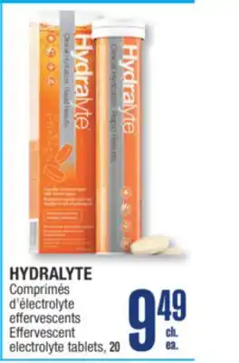 Jean Coutu Hydralyte effervescent electrolyte tablets offer