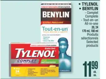 Jean Coutu Tylenol/benylin offer